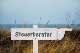 Foto: Schild am Strand